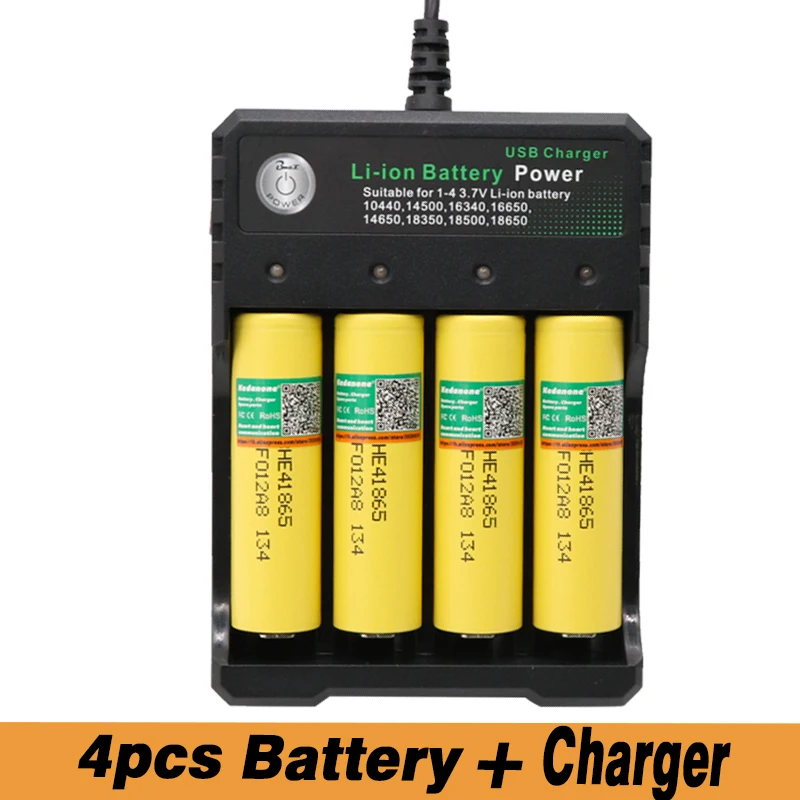 HE4 2500 mAh литий ионный аккумулятор 18650 3 7 V аккумуляторы питания Макс 20A 35A Разрядка