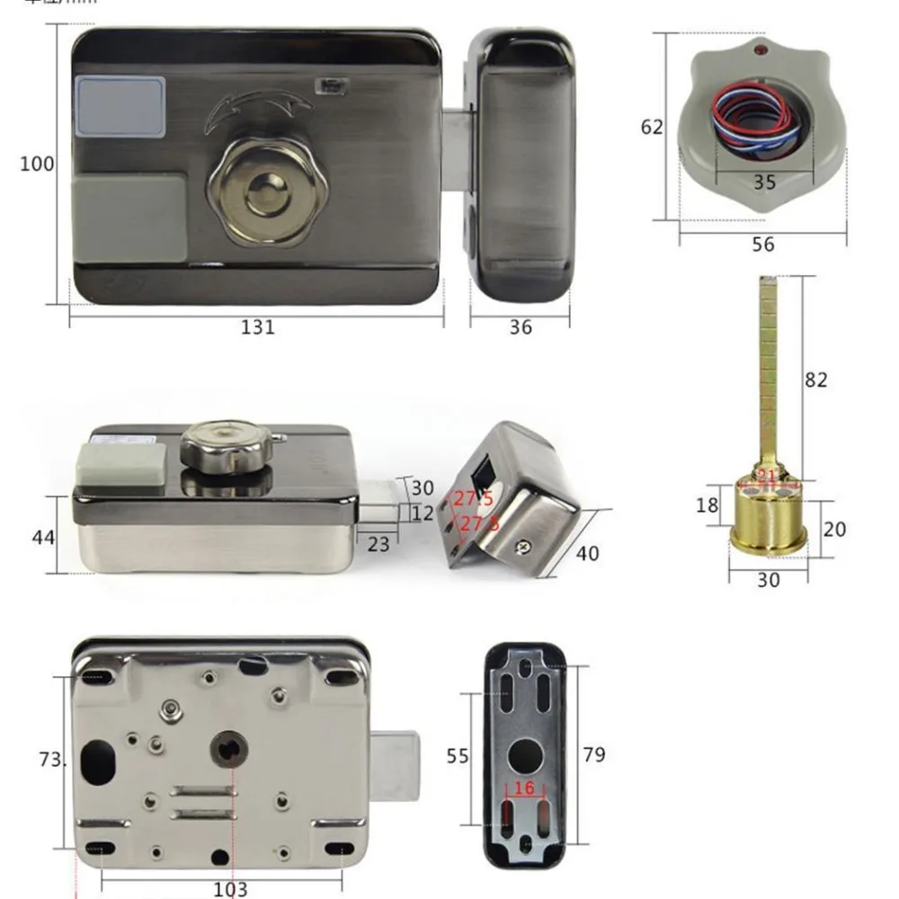 Электронный система контроля допуска к двери встроенный RFID с ID 38 мА считыватель Электрический одиночный двойной головкой ворота 12 в замок от AliExpress WW