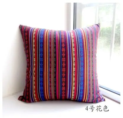 Southeast Asian style stripes pattern pillowcase cushion cover for backrest retro pillow home decor | Дом и сад