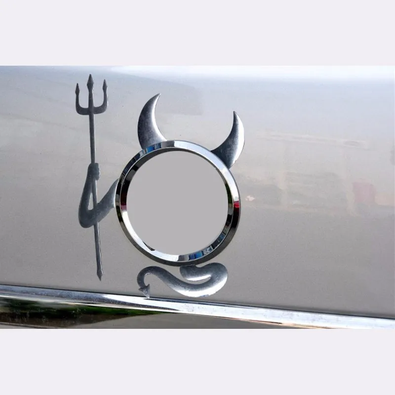 Автомобильный Стайлинг хромированная 3D наклейка дьявола на заказ наклейки
