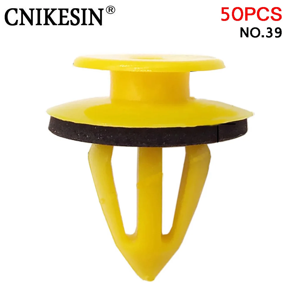 CNIKESIN 50PCS Auto Interior Trim Panel Plastic Fixed Clips Fit Door Card Panels &amp Linings Fasteners Clamp for VW Volkswagen |
