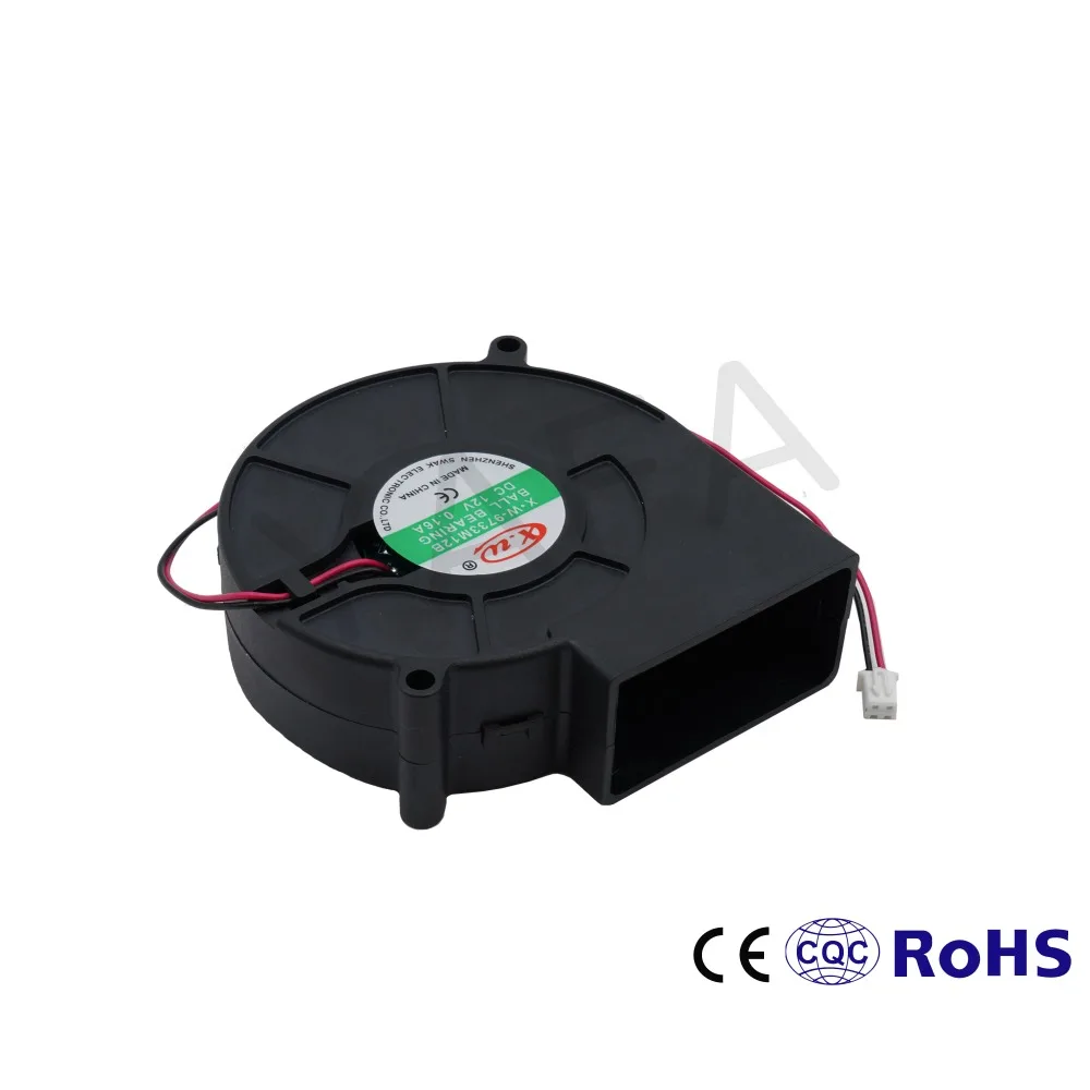 97*97 * 33mm12V dc 9733 вентилятор 3500 об/мин центробежный 2 pin воздуходувка|Вентиляторы| |
