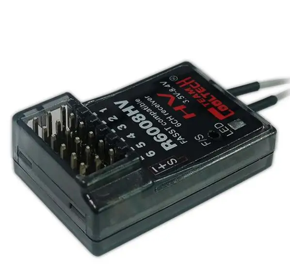Новый ресивер Cooltech Mini R6008HV FASST 2 4G 6Ch Futaba совместимый с металлическим корпусом|gyro