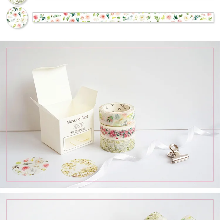 3 шт./партия Love Meet You Time Набор декоративного скотча васи клейкая лента DIY Скрапбукинг наклейка этикетка маскирующая лента