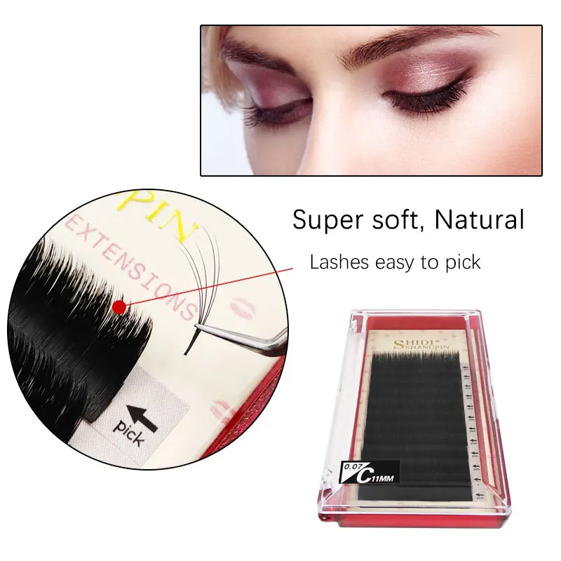 

2019 NEW Fast Blossom Lashes Volume Eyelashes Fan Eyelash Extension False Mink Eyelashes Individual Fake Lash Makeup