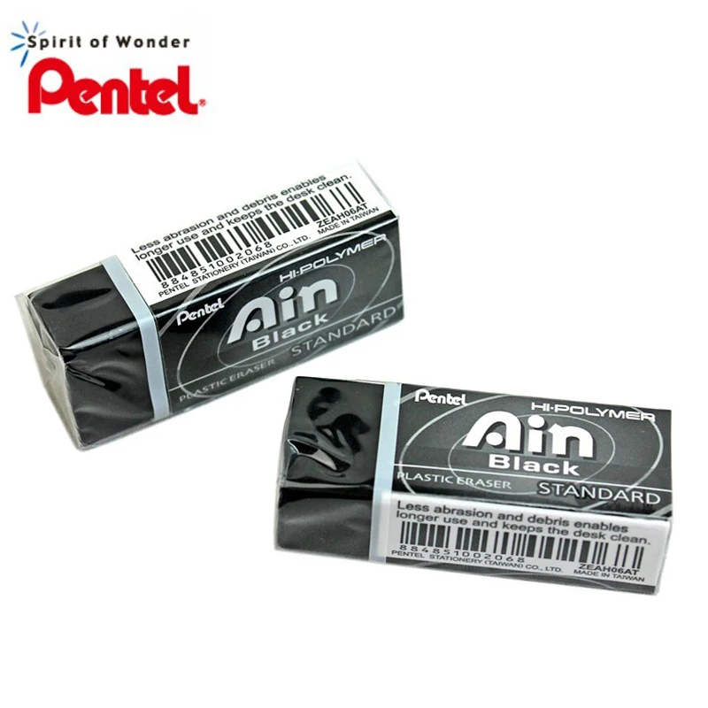 Черный ластик Pentel ZEAH06 1 шт. графический дизайн профессиональный серия Ain|Ластик| |
