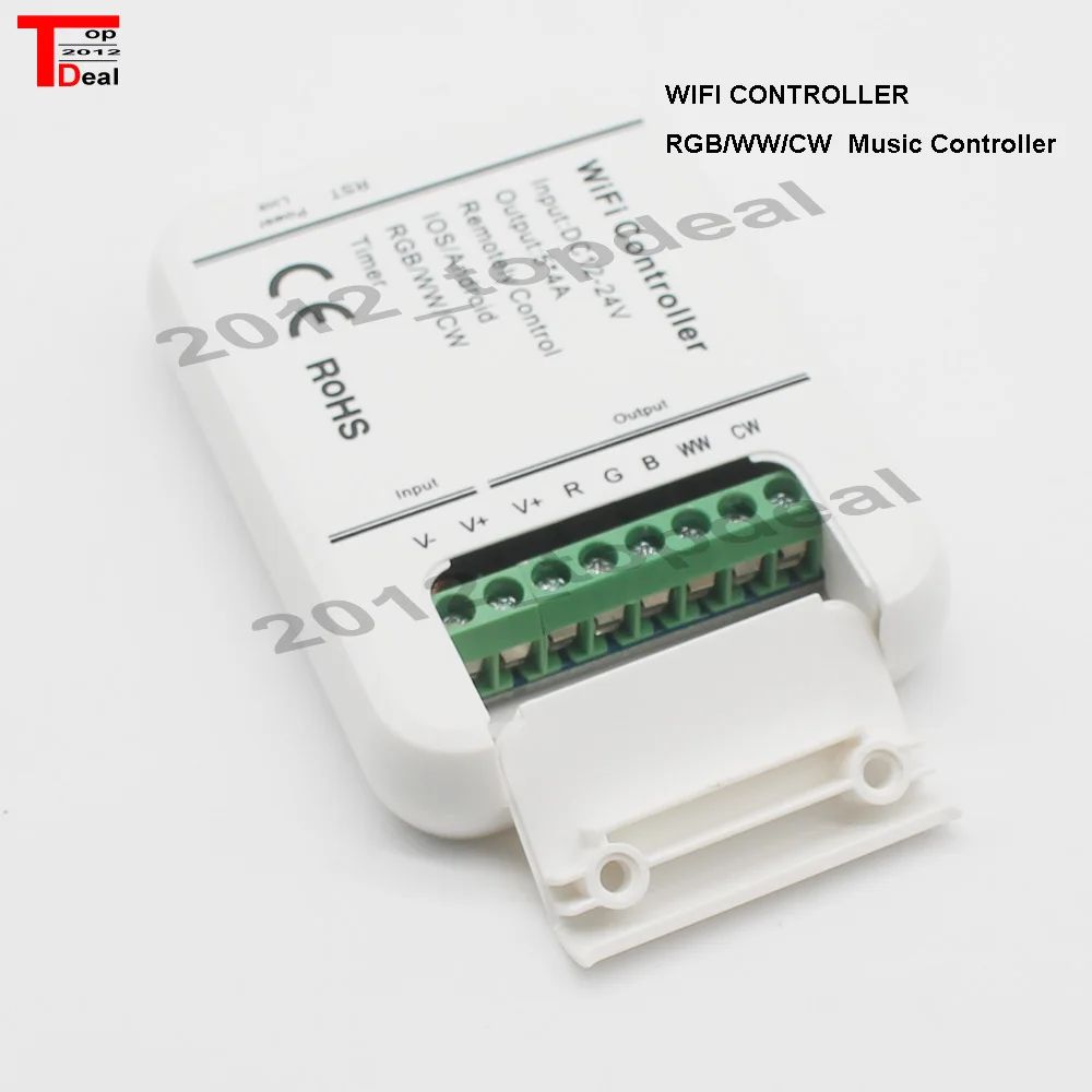 1pcs 4A*5CH 5CH(RGB/WW/CW) LED WIFI Controller IOS Android Smart Link Timer DC 12-24V | Лампы и освещение