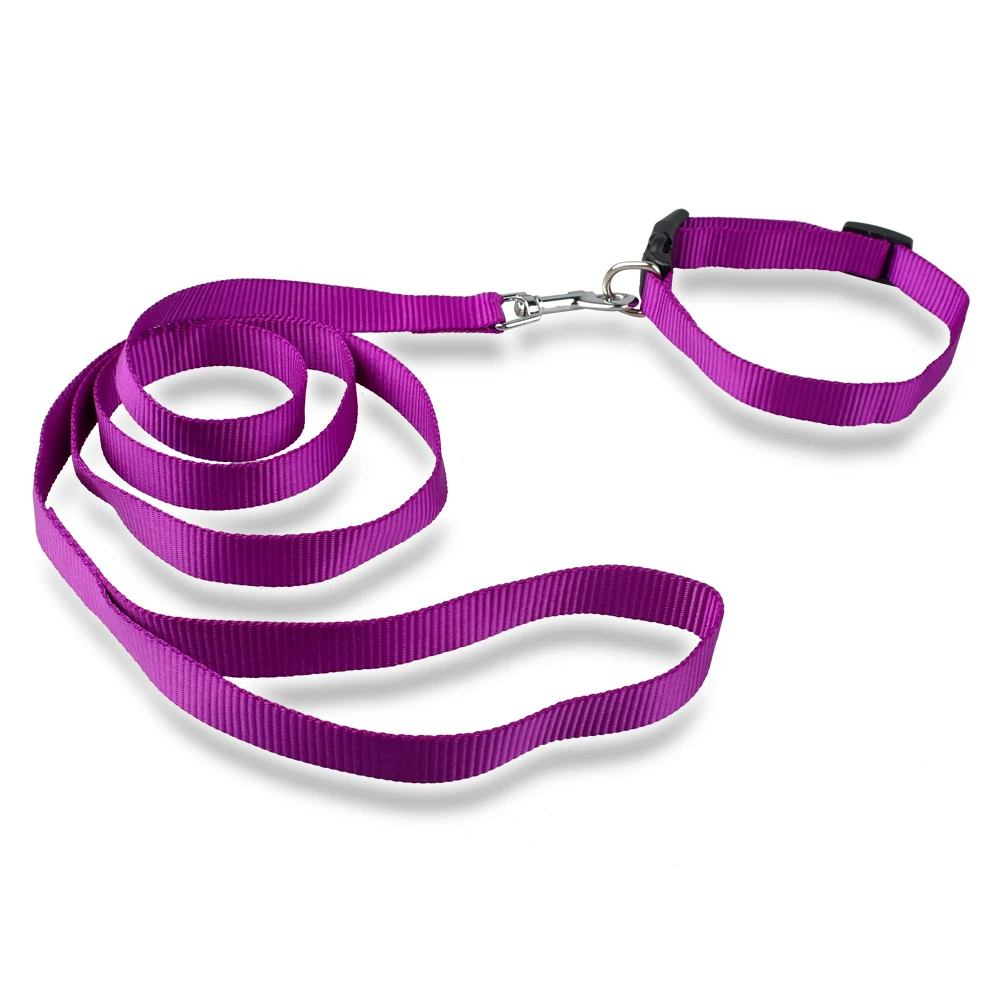 Нейлоновый собачий ошейник и набор свинцовых поводков для собак регулируемые