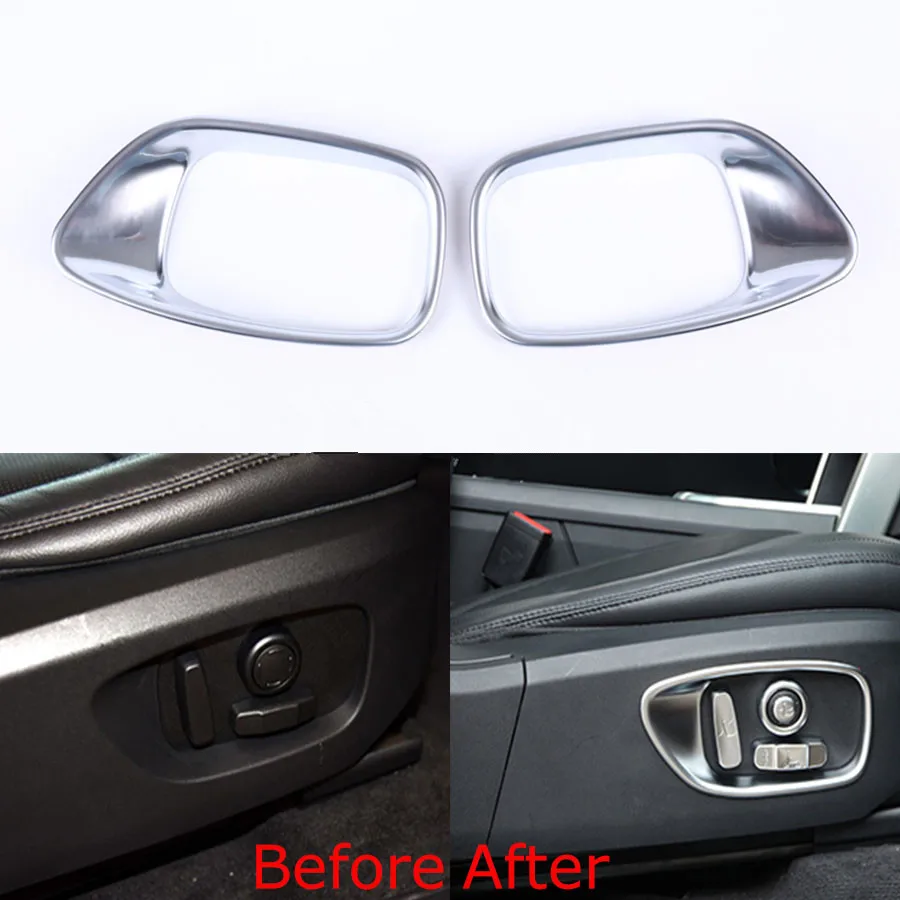 YAQUICKA Car Interior Seat Adjust Button Switch Bezel Decor Frame Trim Sticker Sequins For Land Rover Discovery Sport 2015-16 | Автомобили