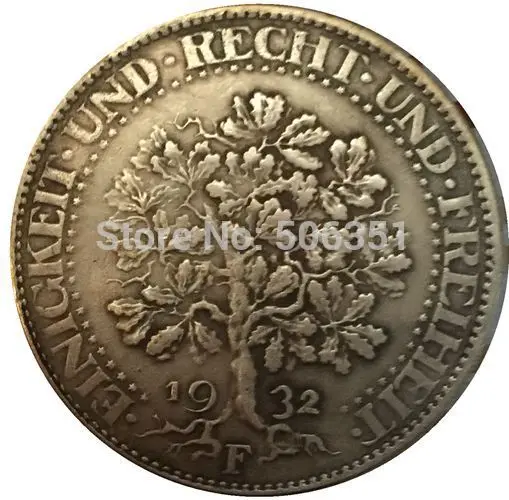 1932F Немецкая монета 1927-1933 разных даты 36 монет копия - Цвет: 1932F