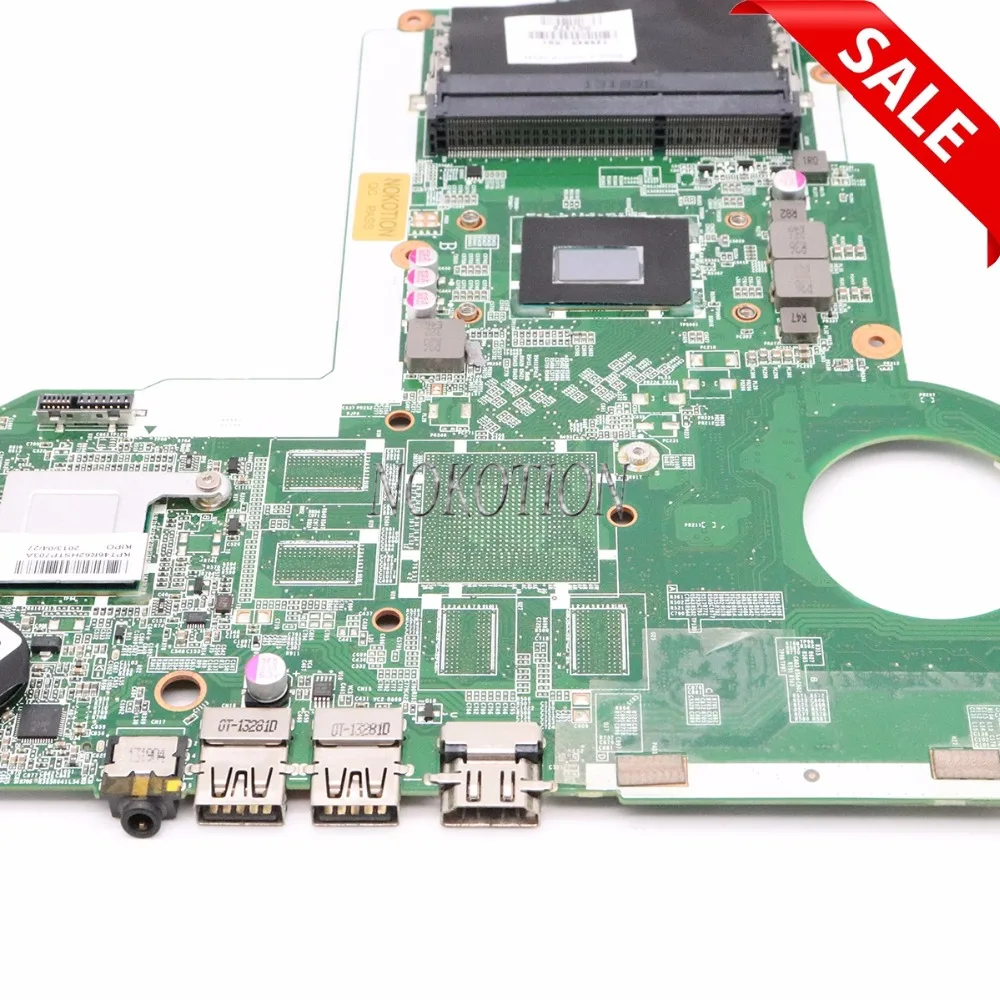 Материнская плата NOKOTION 729843-501 729843-001 DAR62CMB6A0 для ноутбука hp Pavilion 15 17 15-E 17-E SR0N2 I3-3110M