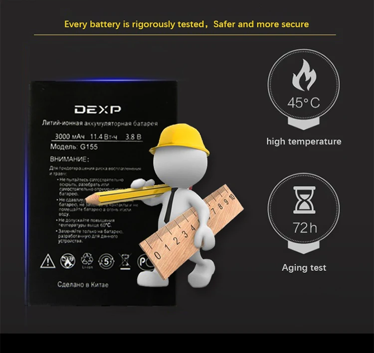 DEXP G155 E150 ES355 XL145 недавно произведенный аккумулятор для телефона DEXP аккумулятор+ номер отслеживания