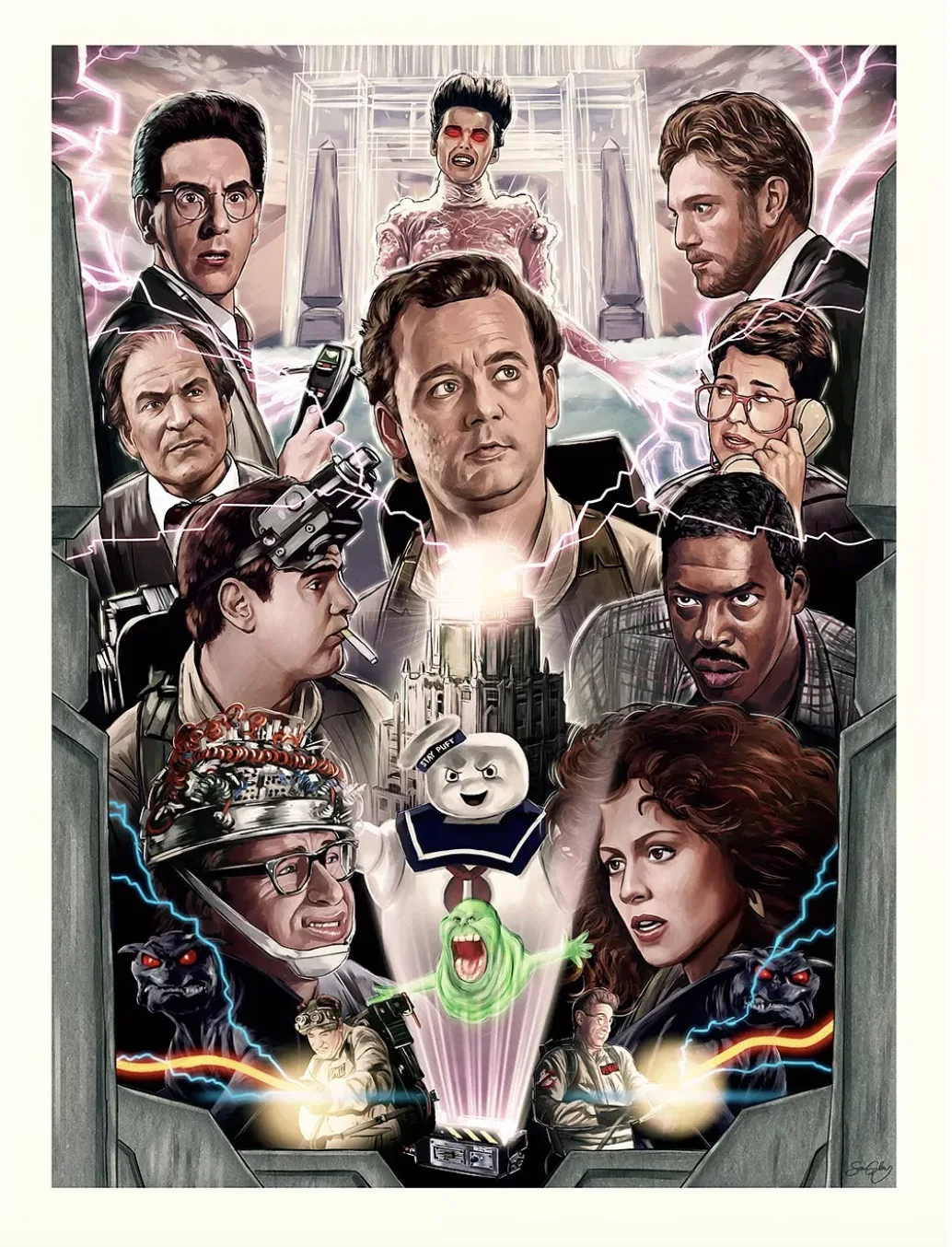 Винтажный постер в стиле поп арт Ghostbusters Классический ретро крафт постеры