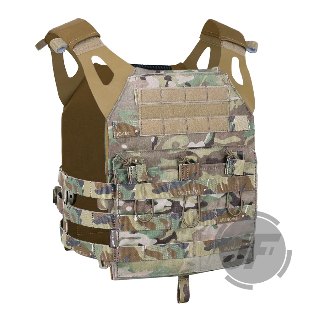 

Emerson CP Style JPC Tactical Vest Assault Lightweight Combat Jumpable Plate Carrier Body Armor Adjustable MOLLE + Plates