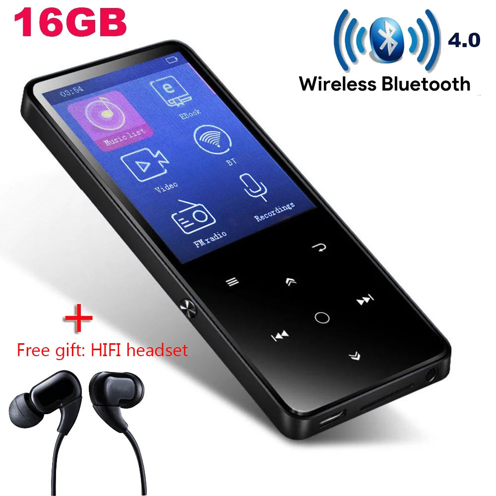 CHENFEC плеер MP4 Bluetooth с HIFI наушники/динамик 2,4 экран сенсорные клавиши fm-радио Мини Спорт MP4 плеер портативный Walkman