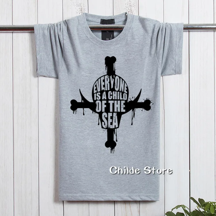 6 новых летних цельных белых бородок пиратские футболки для мужчин плюс размер 2018