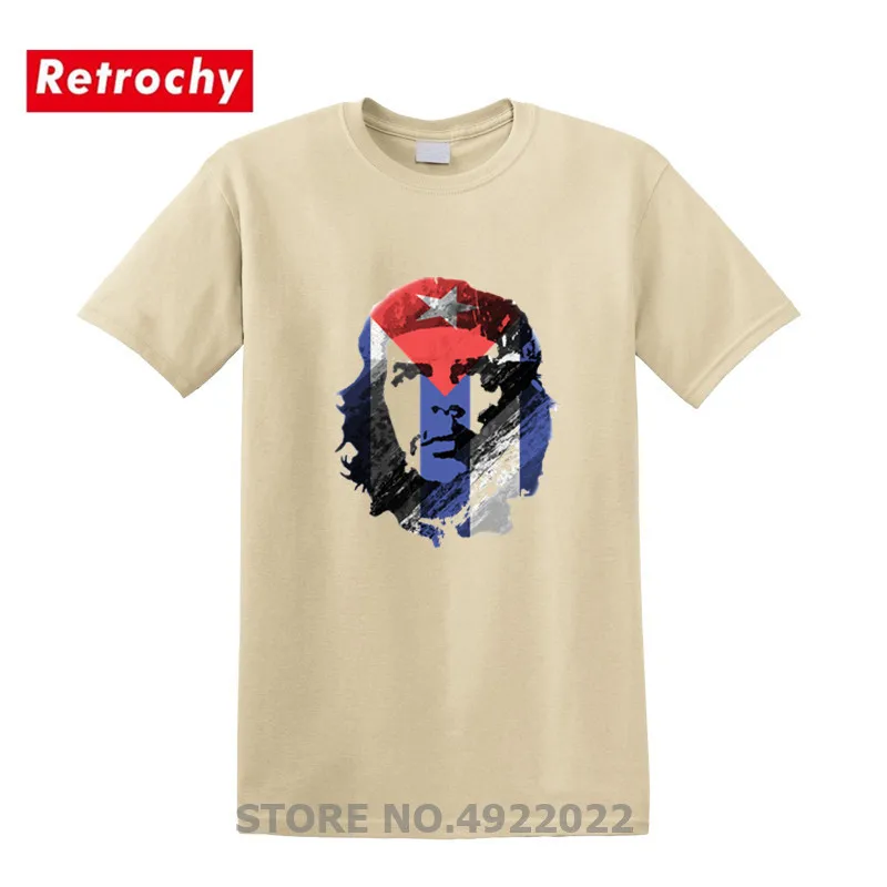 Футболка Che Guevara мужская с изображением флага Кубы повседневная хлопковая