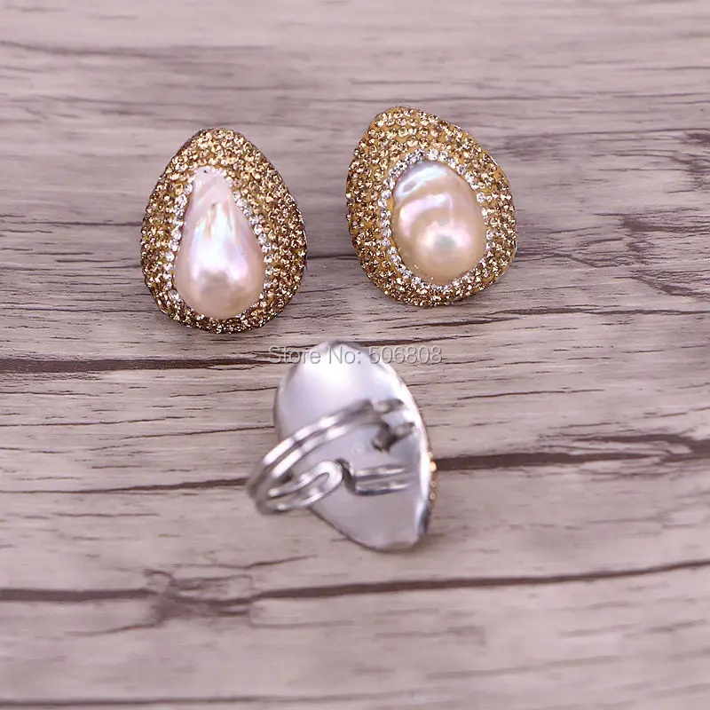 6 шт. Женское кольцо с натуральным жемчугом|natural pearl ring|pearl ringpearl rings for women |
