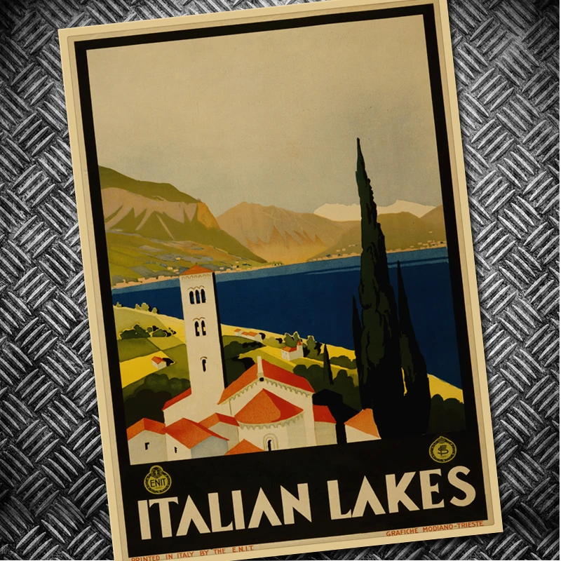 Нэшвилл Винтаж Ретро плакат крафт Бумага стены Стикеры Декор в гостиную дома