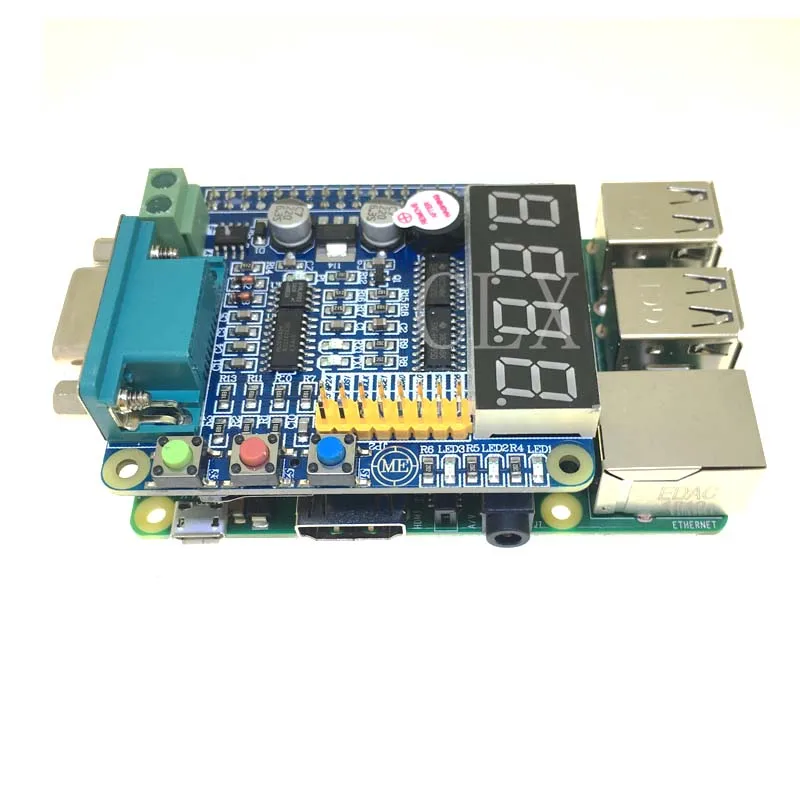 Raspberry Pi 3 Model B+ GPIO-232 Плата расширения светодиодный Nixie трубка 485 232 UART ключи многофункциональный GPIO Плата расширения