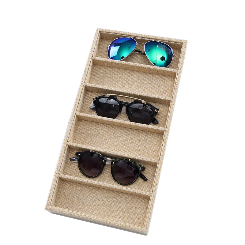 

Mordoa New Style 6 Slot Eyeglass Sunglasses Glasses Storage Display Multifunctional Jewelry Box/Rack Cases Holder For Travel