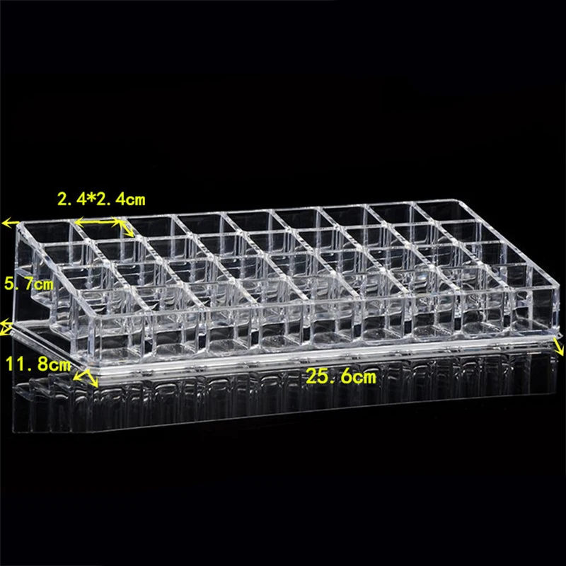 36 сетки акриловые Макияж Организатор хранения Box Дело Косметическая ювелирные