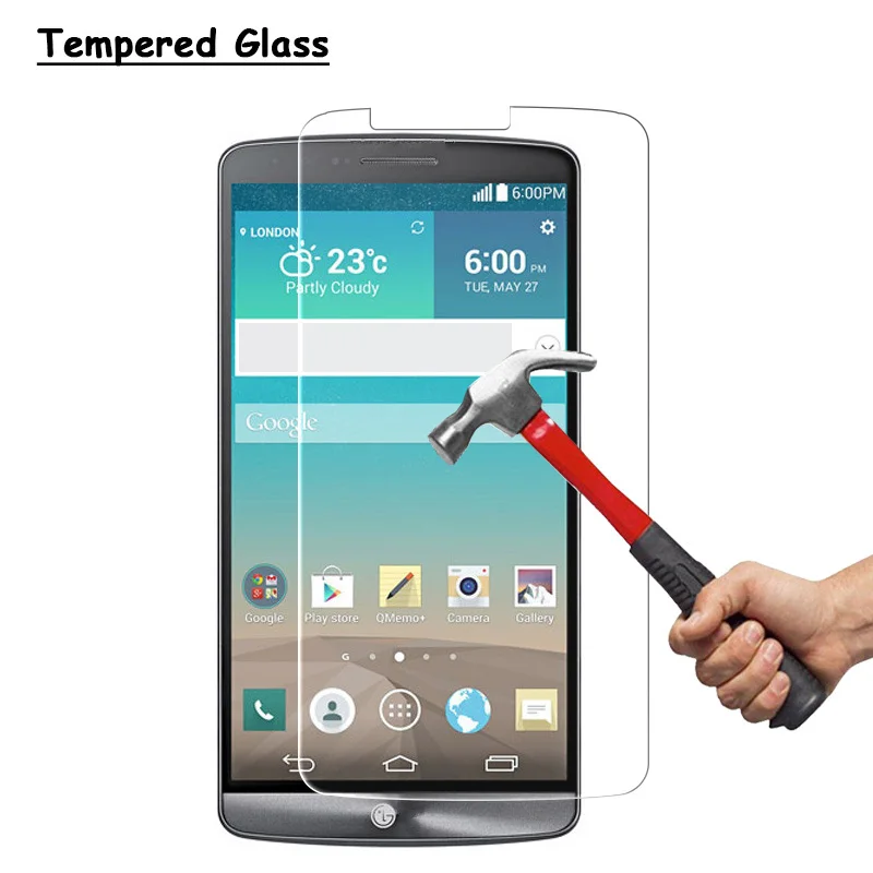 Закаленное стекло/прозрачная ПЭТ/матовая ПЭТ защитная пленка для экрана LG G3 D855 D856