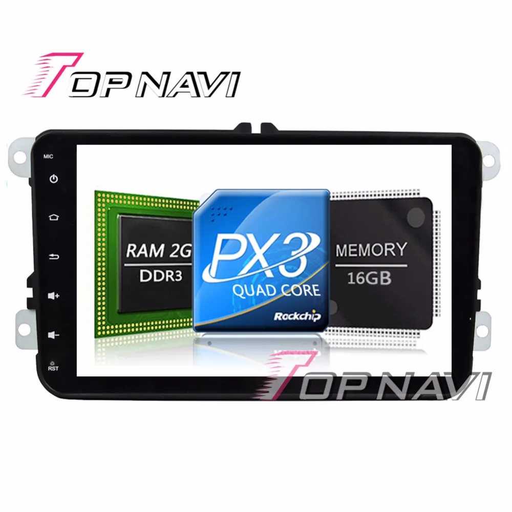 Topnavi 8 ''Android 7.1 Авто мультимедийные плееры для VW Magotan Caddy Passat Sagitar Tiguan Touran Jetta
