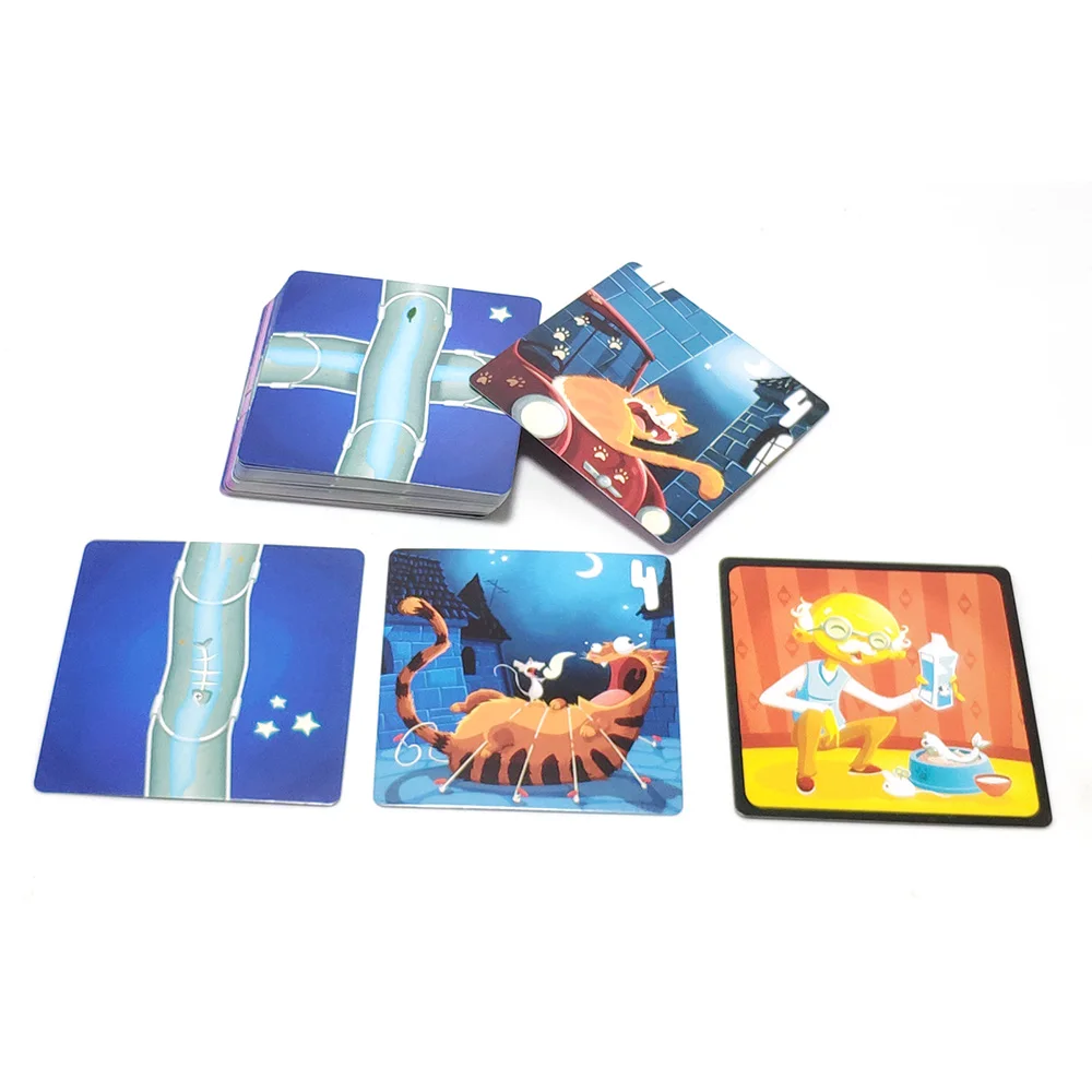 Игровые карты chabyrinthe игра в лабиринт с английским котенком и котом вечерние