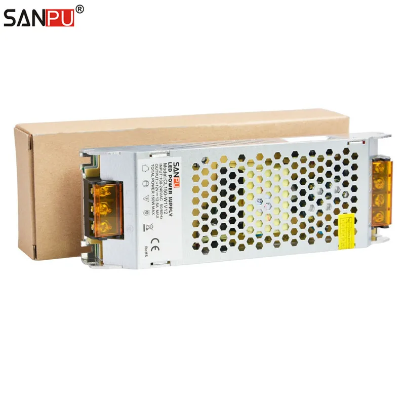 SANPU SMPS 150 Вт 12В светодиодный блок питания 12А AC в DC трансформатор для освещения