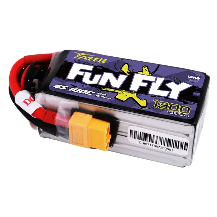TATTU ACE FunFly 1300 мАч 4S 4S1P 100C литий полимерный аккумулятор geshi fun fly flyfun для
