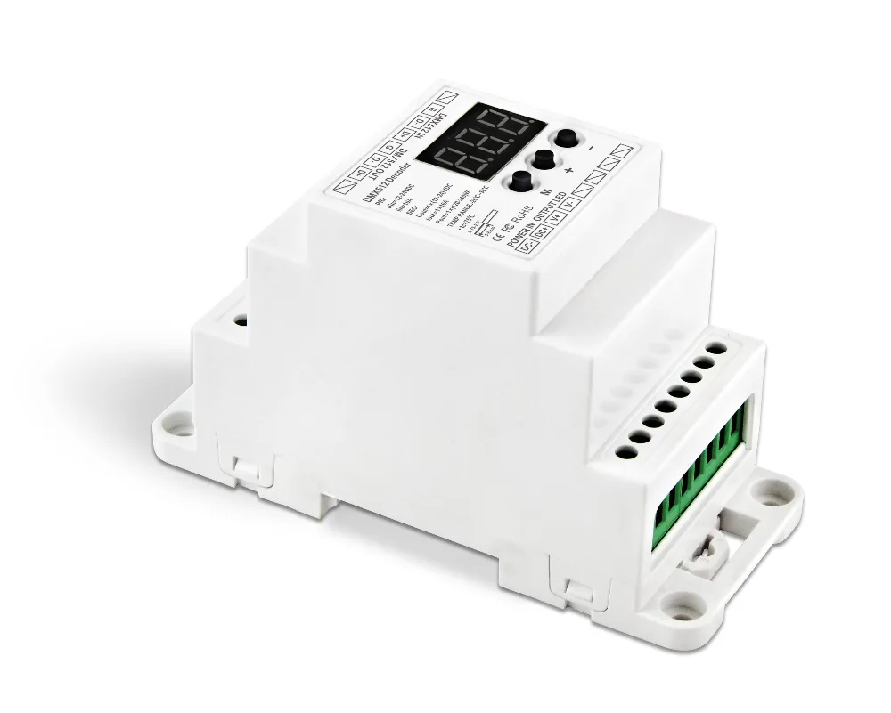 1CH 10A DIN Rail DMX512 декодер постоянного напряжения постоянное напряжение PWM PWM|Диммеры|