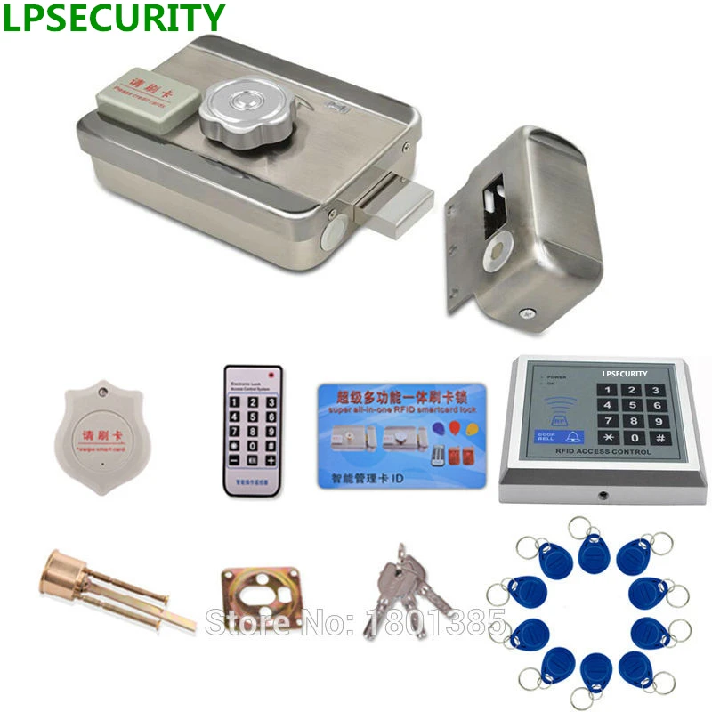 LPSECURITY Intercom RFID система контроля доступа комплект дверных замков + замок