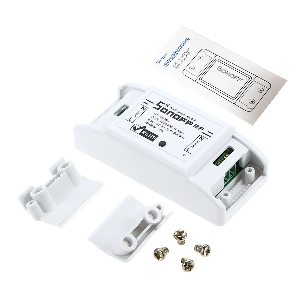 Sonoff RF WiFi смарт переключатель прерыватель 433 МГц радиоприемник интеллектуальный