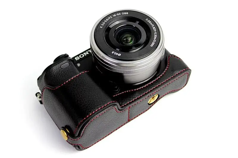 Чехол из натуральной кожи для камеры Sony A6000 A6300 защитный чехол камеры|camera case bag|bag