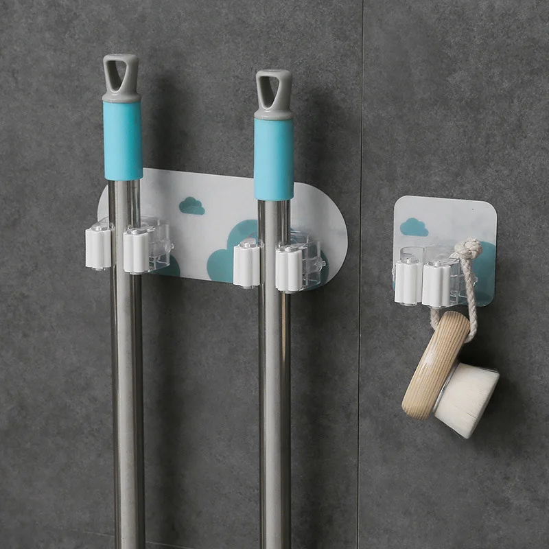 Creative Simple Wall-Mounted Mop Storage Rack Bag Box Kitchen Paste | Дом и сад