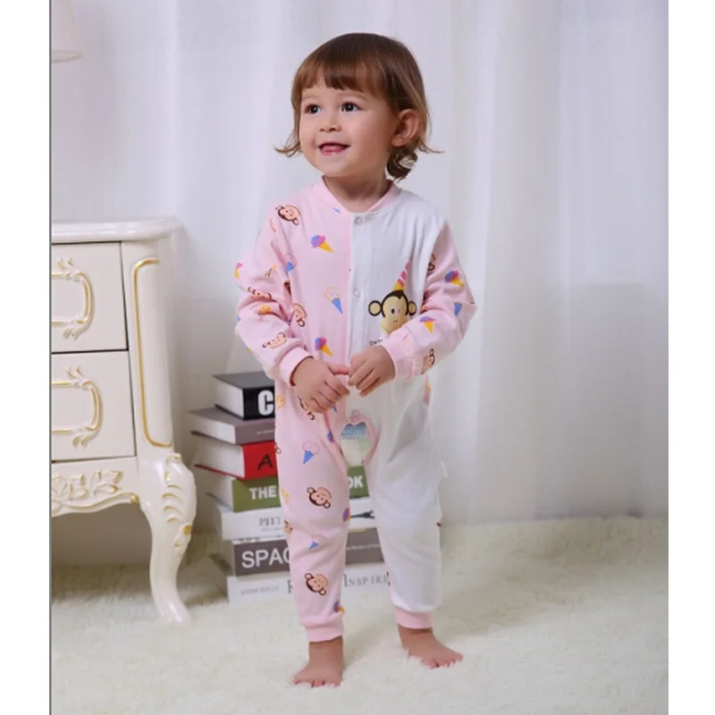 Комбинезоны для новорожденных из 100% хлопка с принтом обезьяны|baby rompers|baby boy