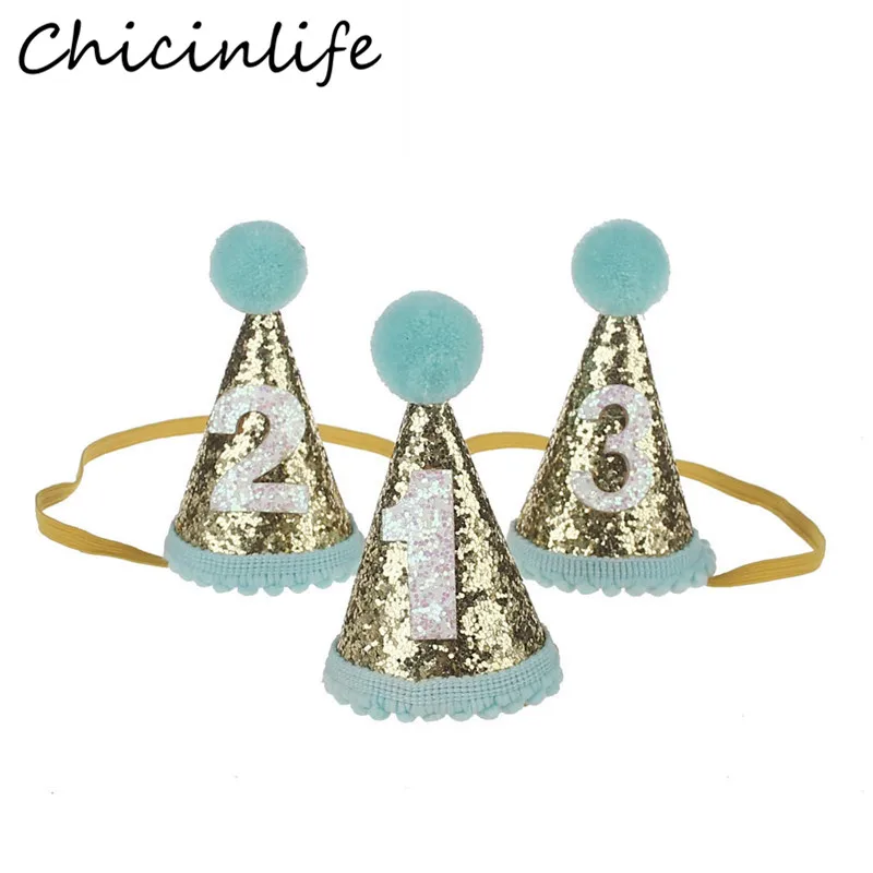 Chicinlife 1 шт. 1-я 2-я 3-я повязка на голову с короной день рождения для мальчиков и