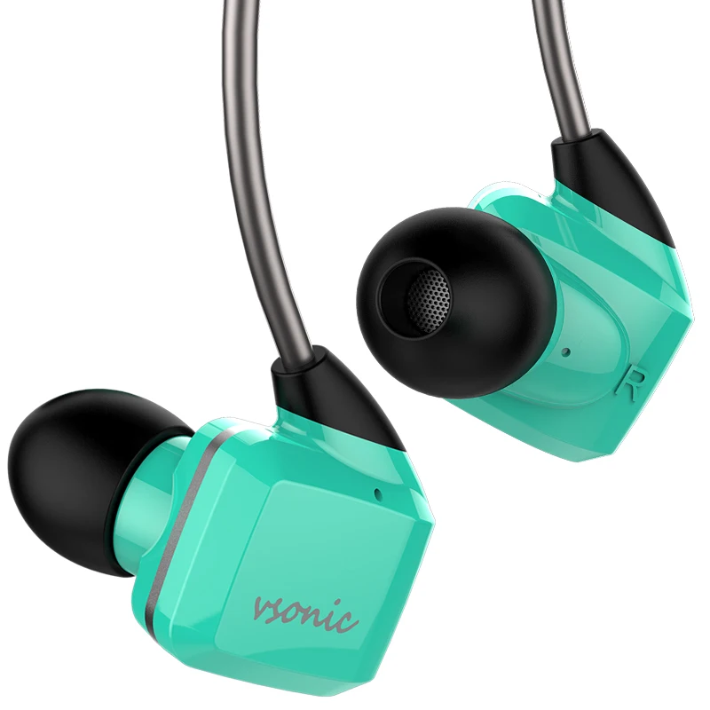 VSONIC NEW GR07 GR07i с микрофоном динамические наушники вкладыши шумоизоляцией
