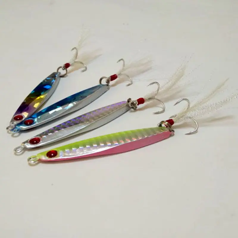 Лидер продаж 2016 года 4 шт. приманка ложка рыболовные снасти для морской рыбалки