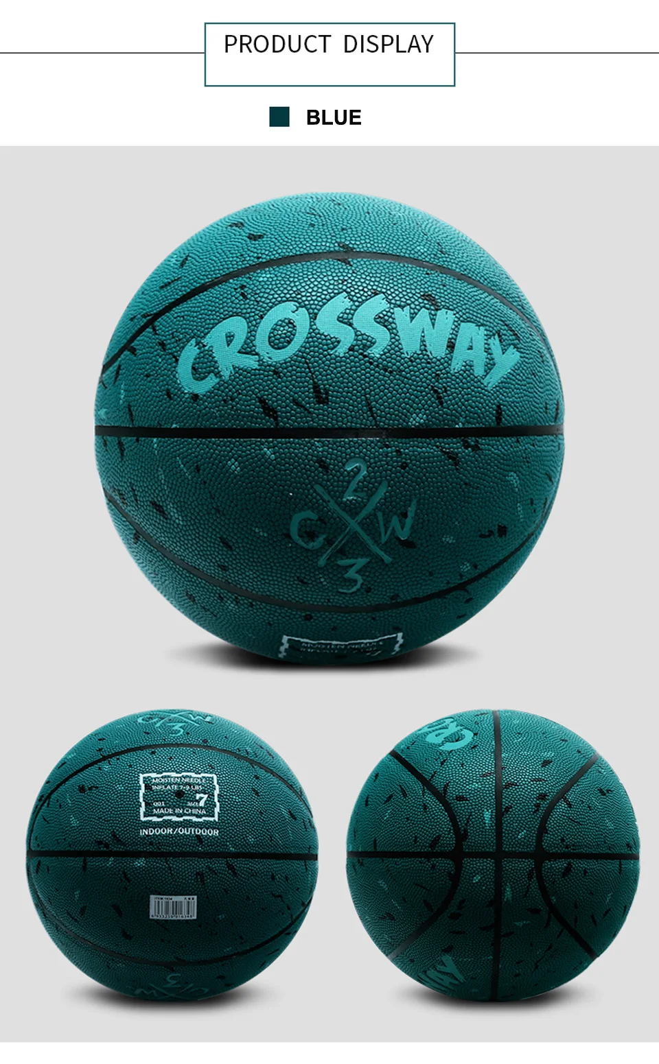 Лидер продаж, новинка, брендовые дешевые баскетбольные мячи CROSSWAY L702, Официальный баскетбольный мяч из искусственной кожи, Размер 7,, с сетчатой сумкой+ игла