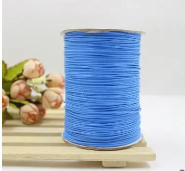 blue 1 вощеный хлопковый шнур, ремешок, ожерелье, вощеная нить, веревка для ювелирных браслетов DIY 0,5/1/1,5/2 мм - Цвет: blue