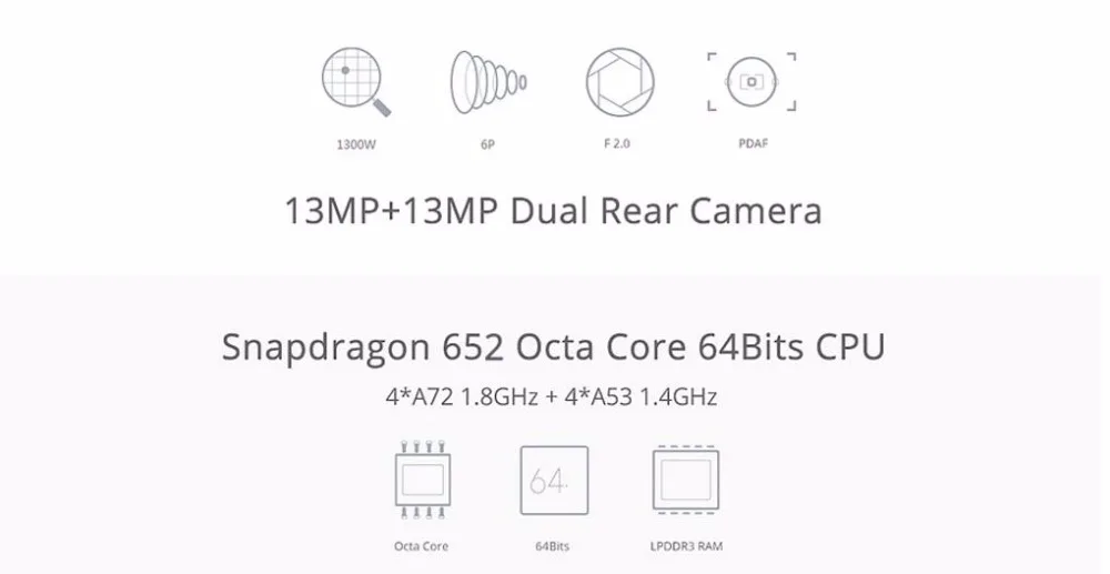 Мобильный телефон Letv Cool 1 Dual Leeco Coolpad Cool1 Snapdragon 652, 4 Гб ОЗУ, 32 ГБ, 5,5 дюйма, 13 МП, две задние камеры, отпечаток пальца