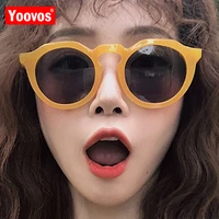 yoovos 2021 candy color sunglasses women classi cvintage eyeglasses outdoor shopping fashion ocean lens oculos de sol uv400