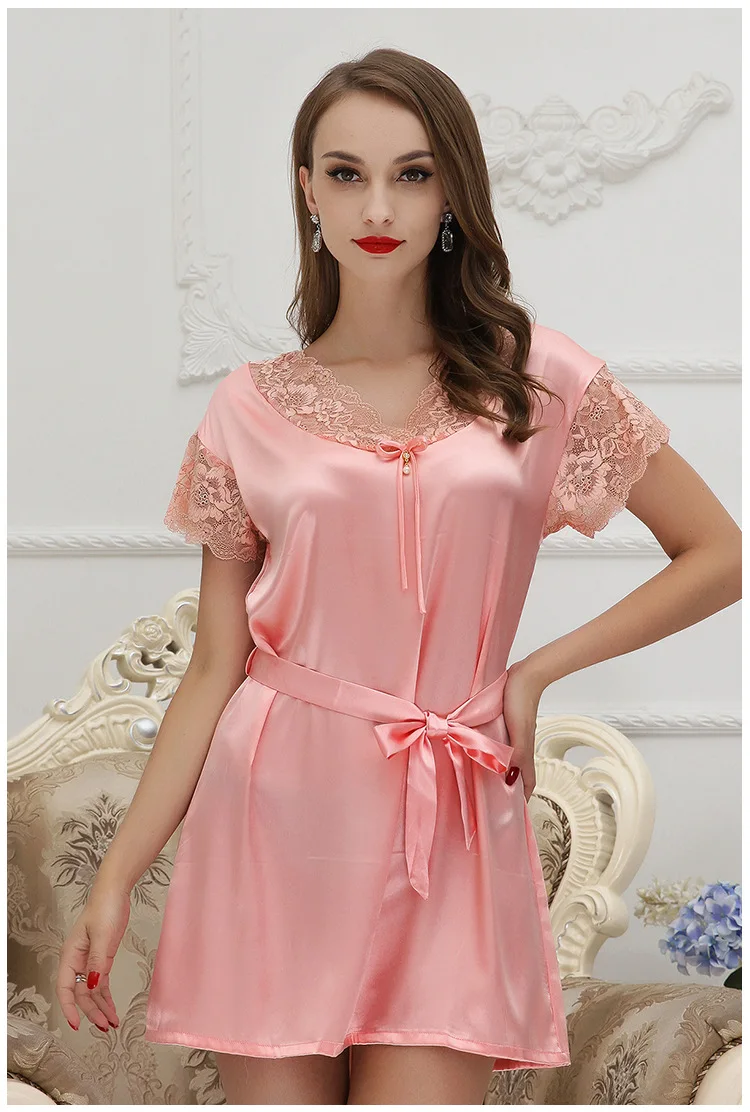 Женские ночные рубашки ночнушки 2017 женская летняя ночная рубашка халат из