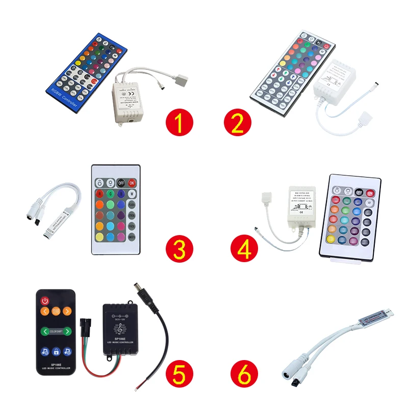 Светодиодная лента RF пульт дистанционного управления 24/44/40 key RGB/RGBW Пульт DC12V и