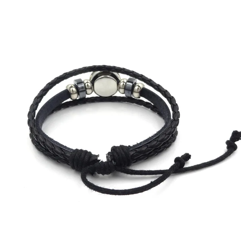 Galaxy Nebula Moon Glass Buckle Leather Bracelet Charm Jewelry Handmade DIY Multilayer Bracelets for Women Gift | Украшения и