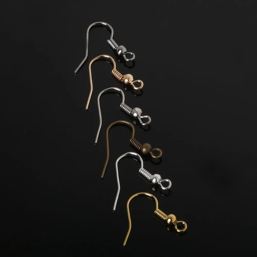 Модные металлические железные Ушные Кольца-крючки 20*22 мм 200 шт./лот застежка с