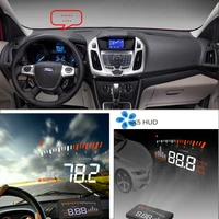 car hud head up display for ford transittourneotaurus 2000 2019 auto obd safe driving screen projector refkecting windshield