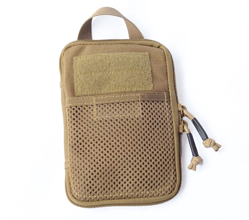 TAN Тактический карманный органайзер EDC MIni MOLLE Военная поясная сумка " Армейская военная сумка для телефона из нейлона Cordura - Цвет: TAN